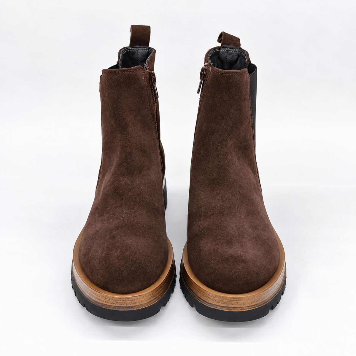Chelsea in suede testa di moro