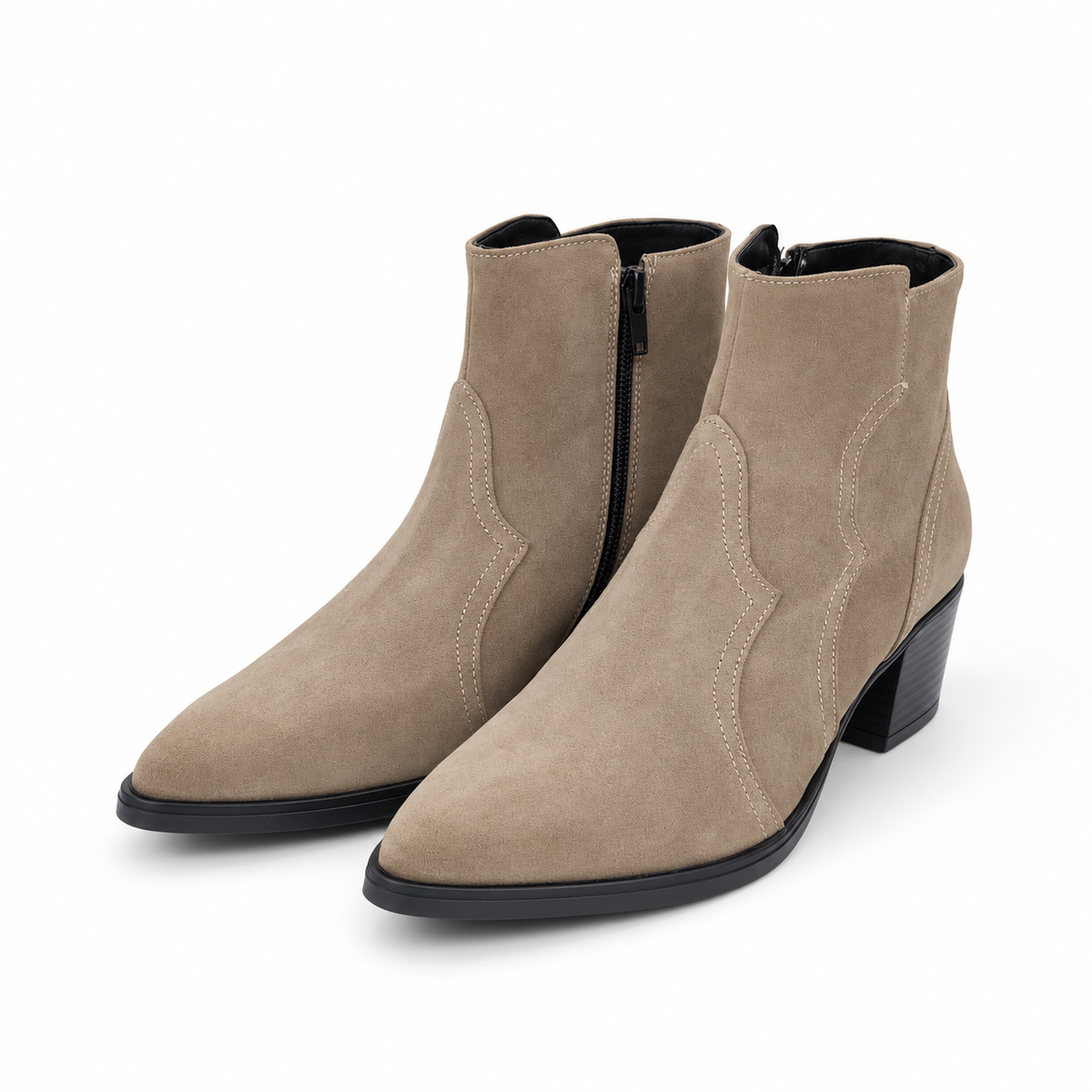 Camperos in camoscio taupe