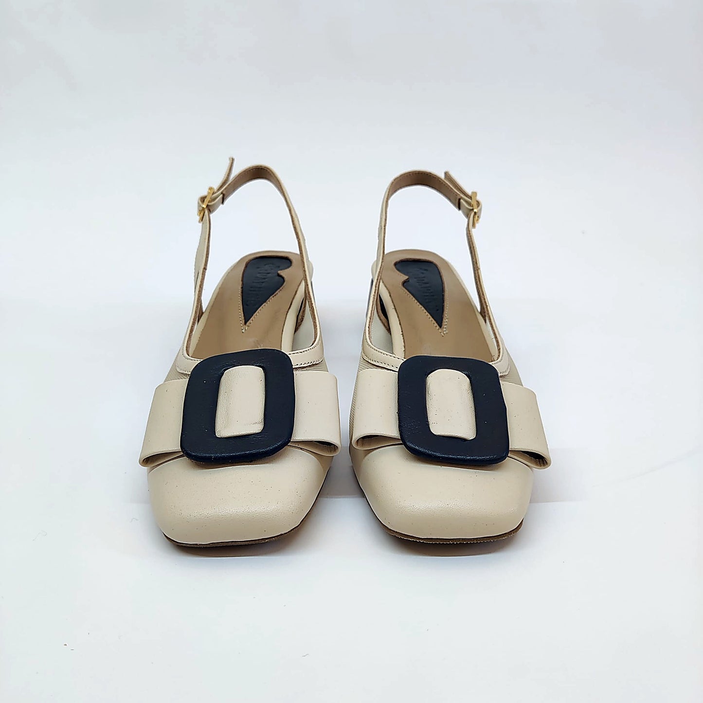 Scarpa Slingback in Pelle e rete
