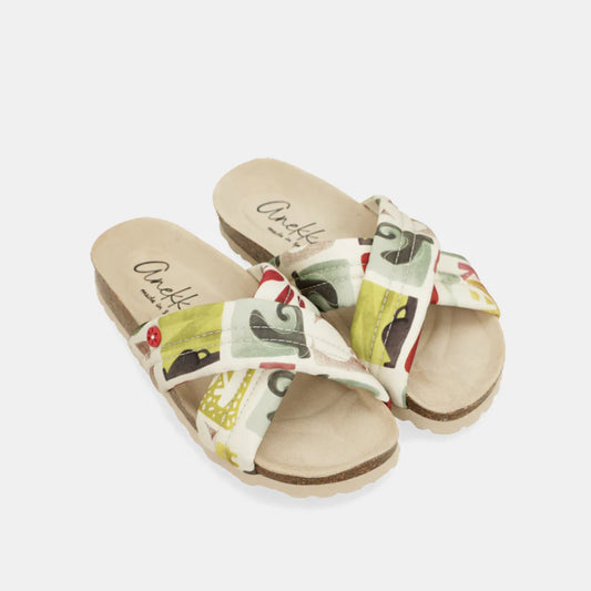 Sandali bio fascia incrocio Anekke