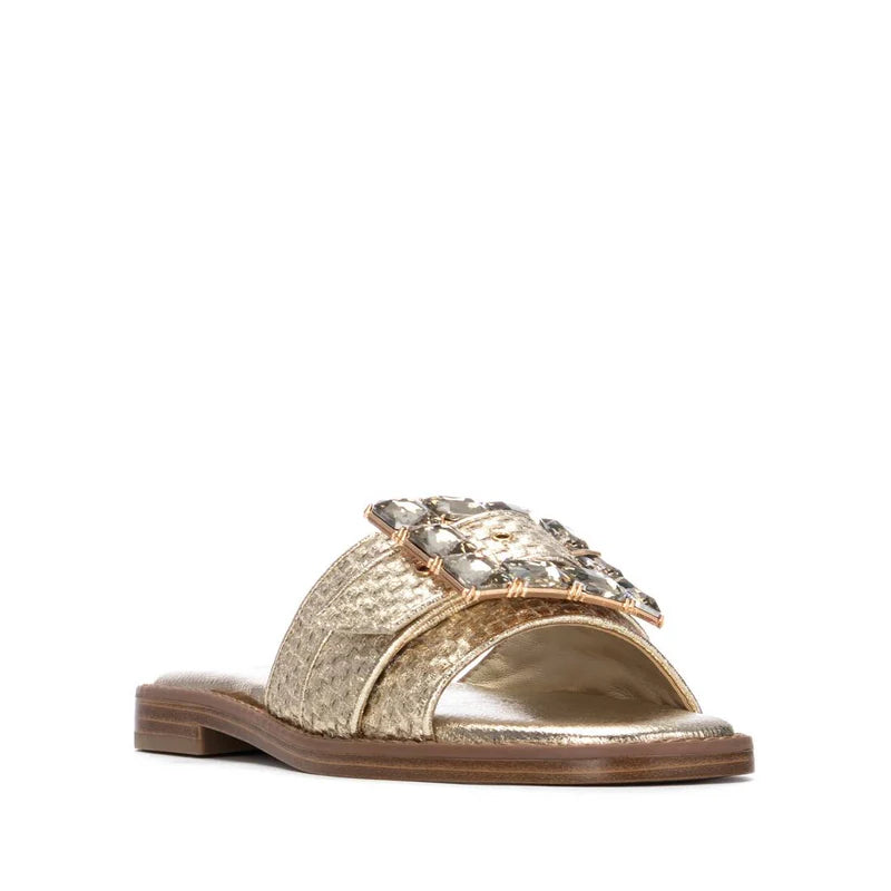 Sandali slides con applicazione Xti