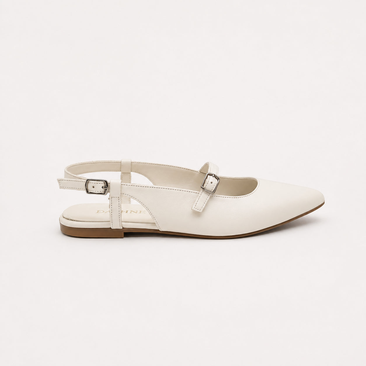 Slingback a punta con cinturini