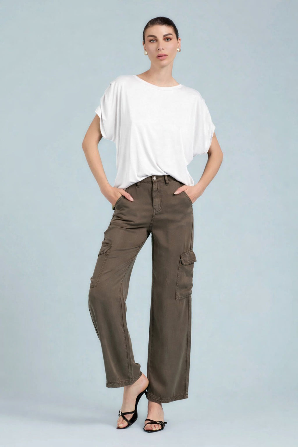 T-shirt in modal - Bianco