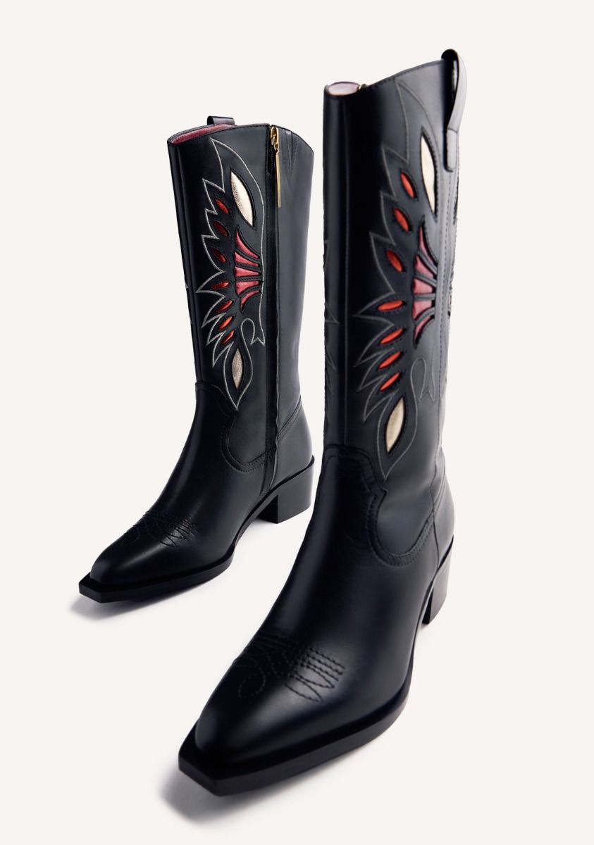 Stivale Gioseppo Nisswa cowboy con ricami