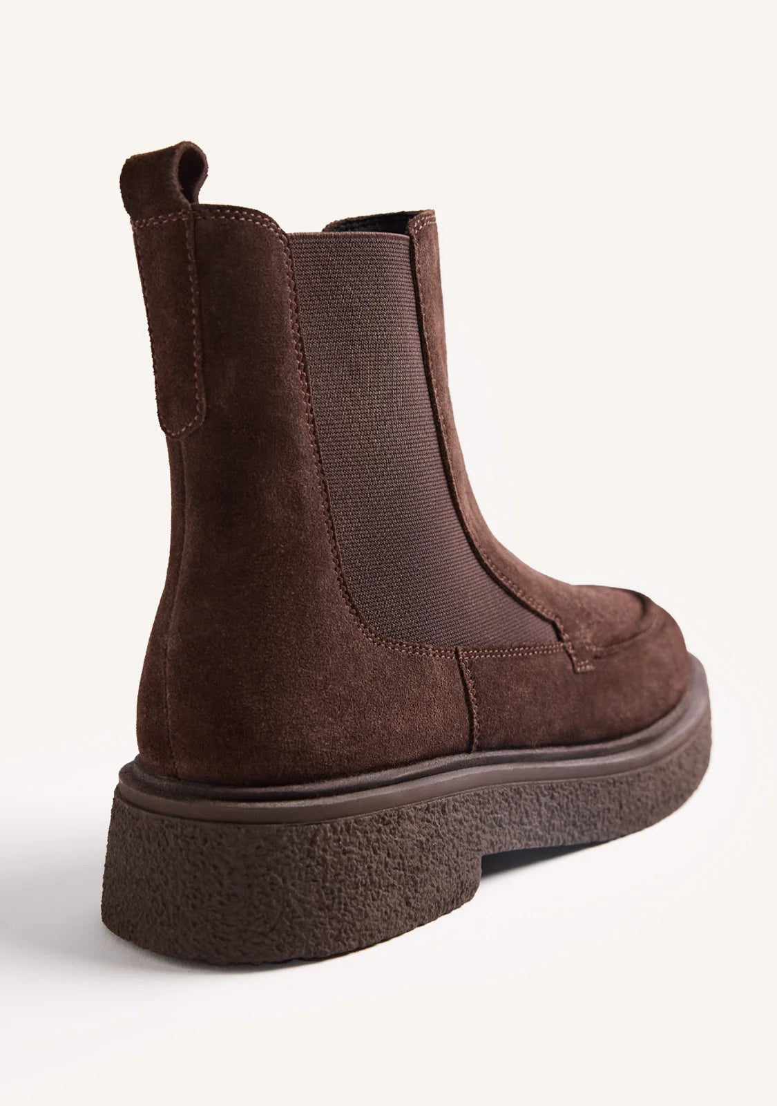 Stivaletti Chelsea in camoscio brown