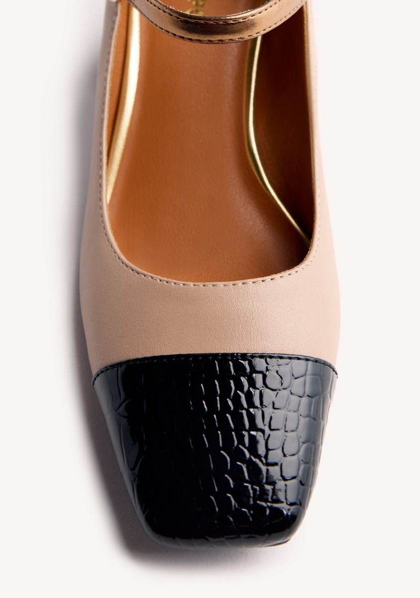 Scarpa mary-jane colori contrasto
