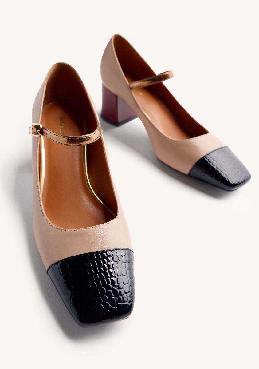 Scarpa mary-jane colori contrasto