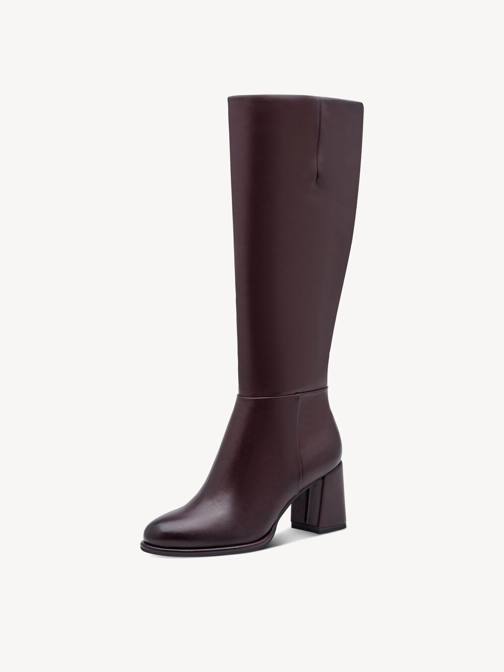 Stivale con tacco burgundy