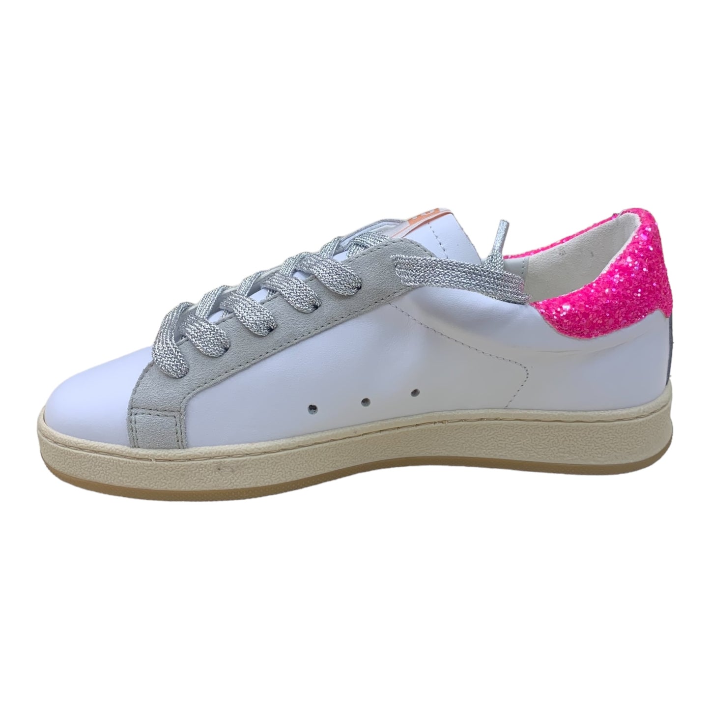 SNEAKERS 2B12 Glitter Fuxia e Argento