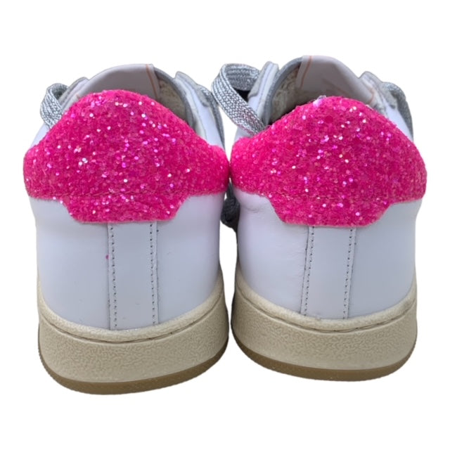 SNEAKERS 2B12 Glitter Fuxia e Argento