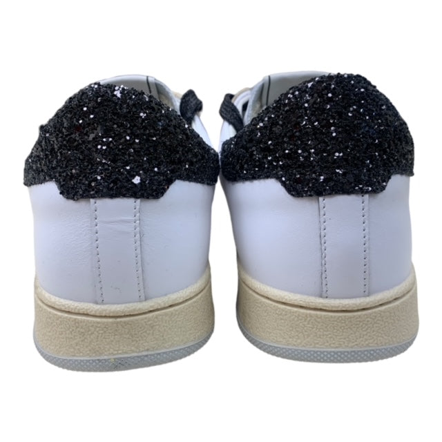 SNEAKERS 2B12 con profili glitter nero e giallo