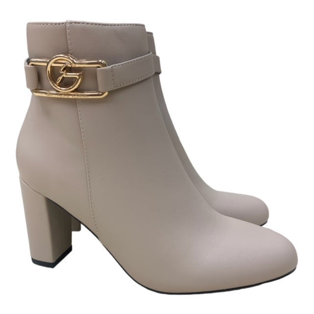 STIVALETTI BEIGE DONNA CON TACCO