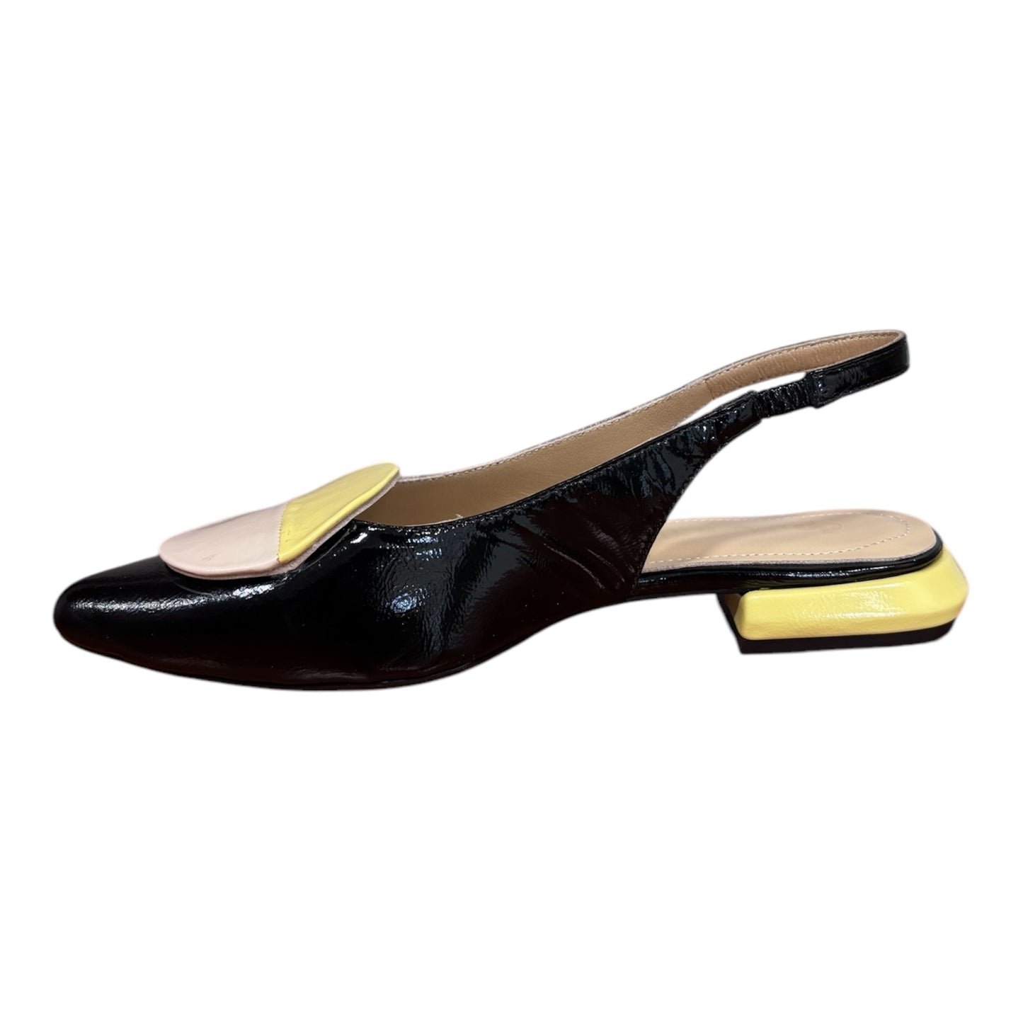 BALLERINA SLINGBACK IN VERNICE E DETTAGIO IN CONTRASTO