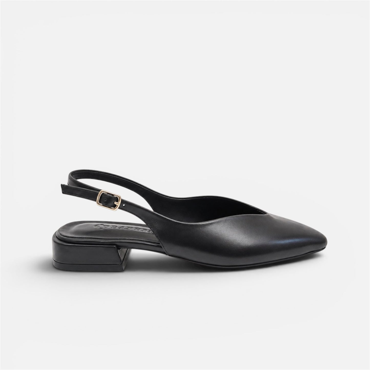 Slingback in pelle