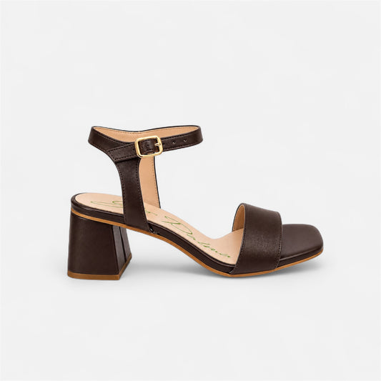 Sandali in pelle moro