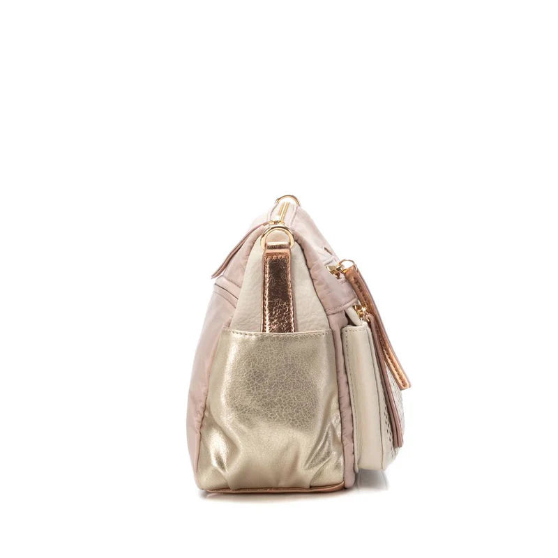 Borsa mix tessuto - Rosa