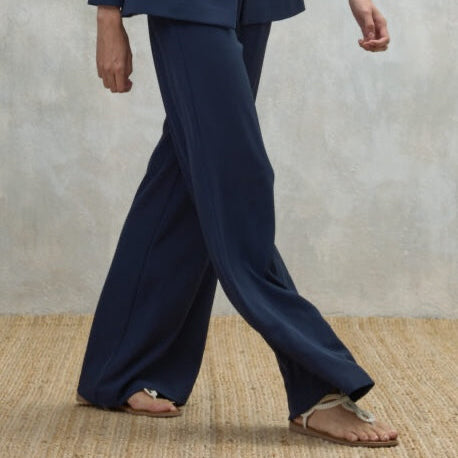 Pantalone fluido con zip - Nicholas