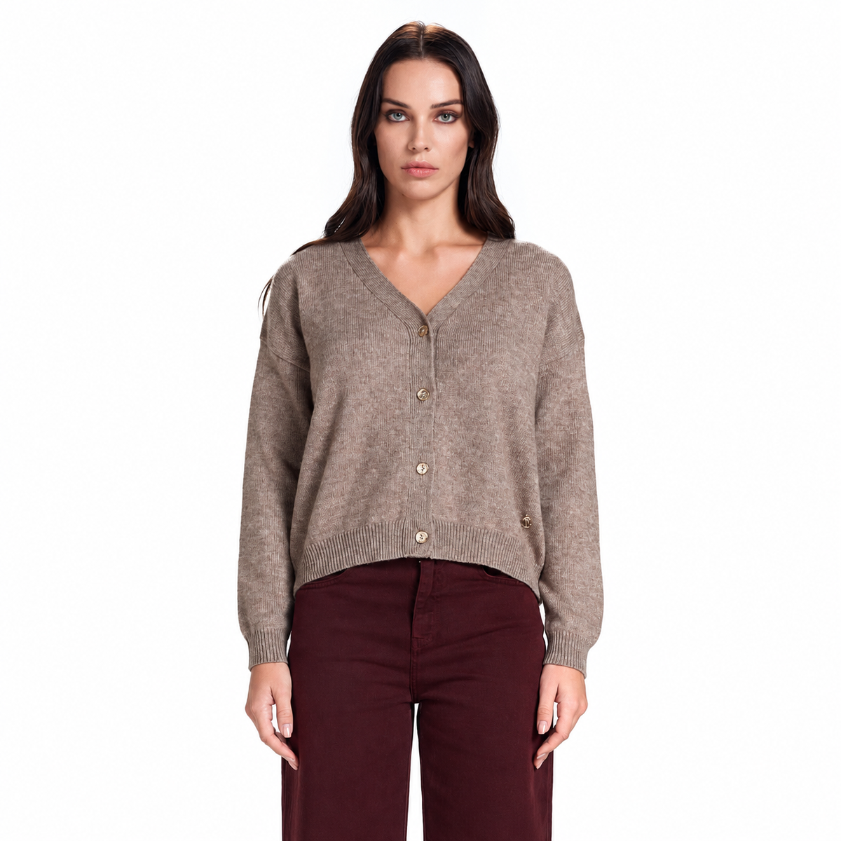 Cardigan bottoni gioiello