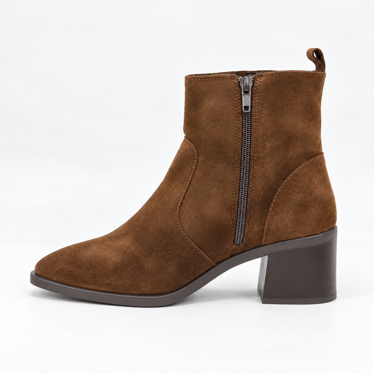 Stivaletto tacco in suede