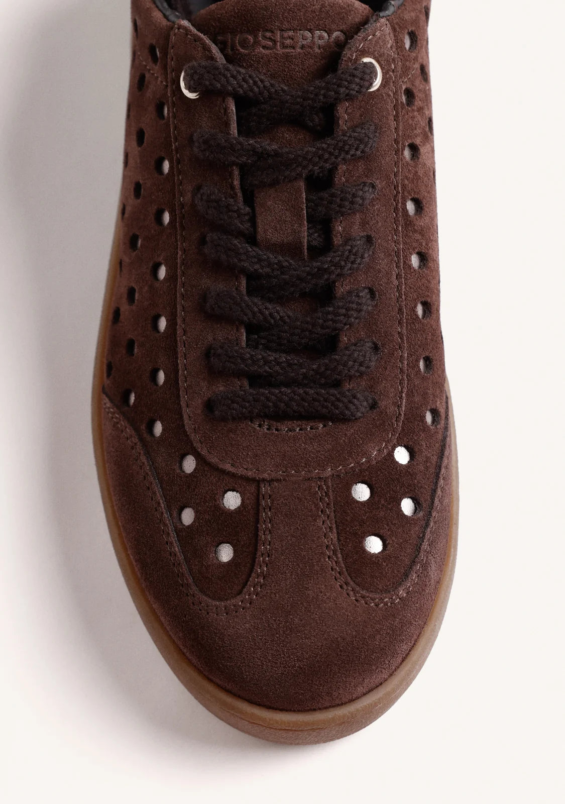 Sneakers in camoscio brown