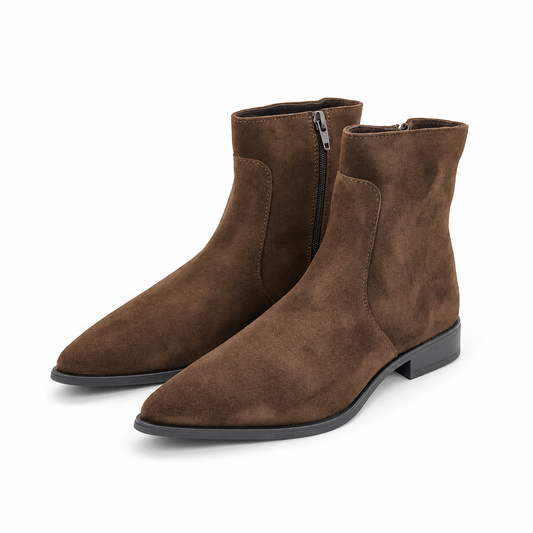 Stivaletto basso in suede