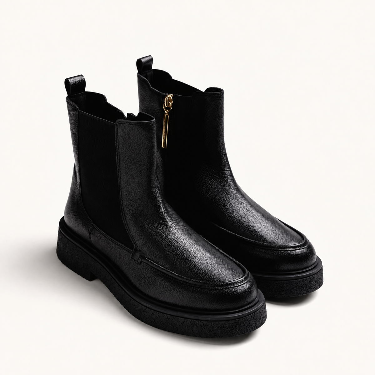 Stivaletti Chelsea in pelle nera