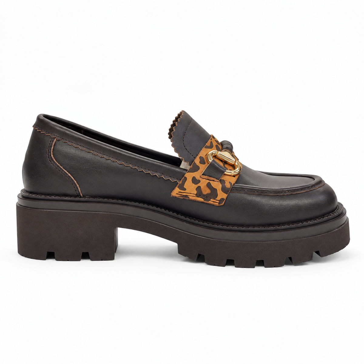 Mocassino Tonia in pelle brown