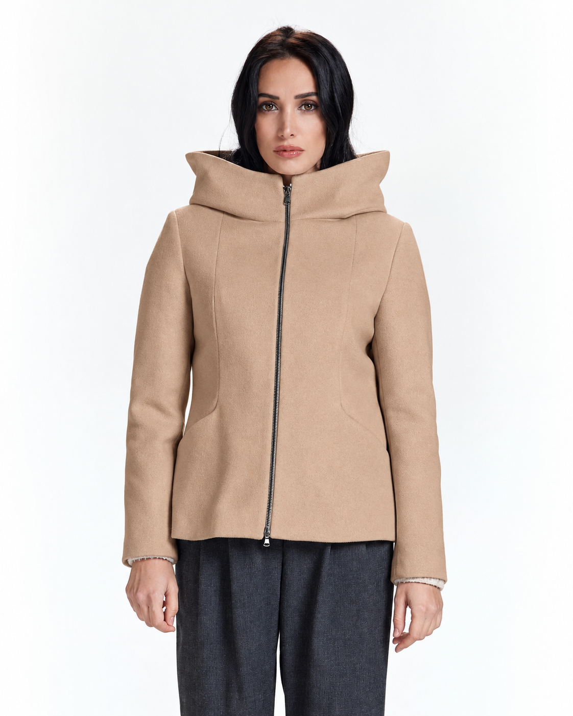 Cappotto corto con zip Take.Two