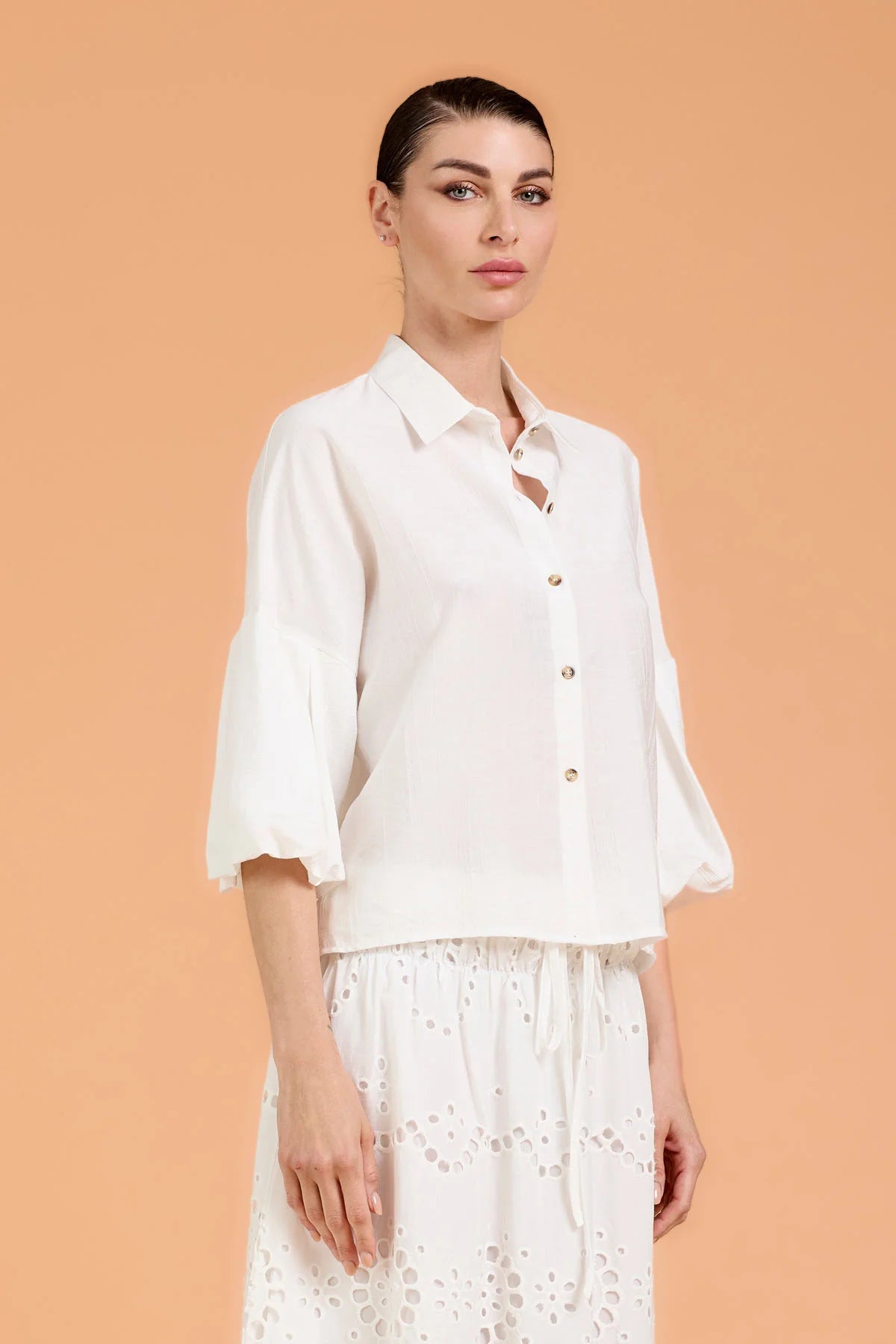 Camicia maniche a palloncino