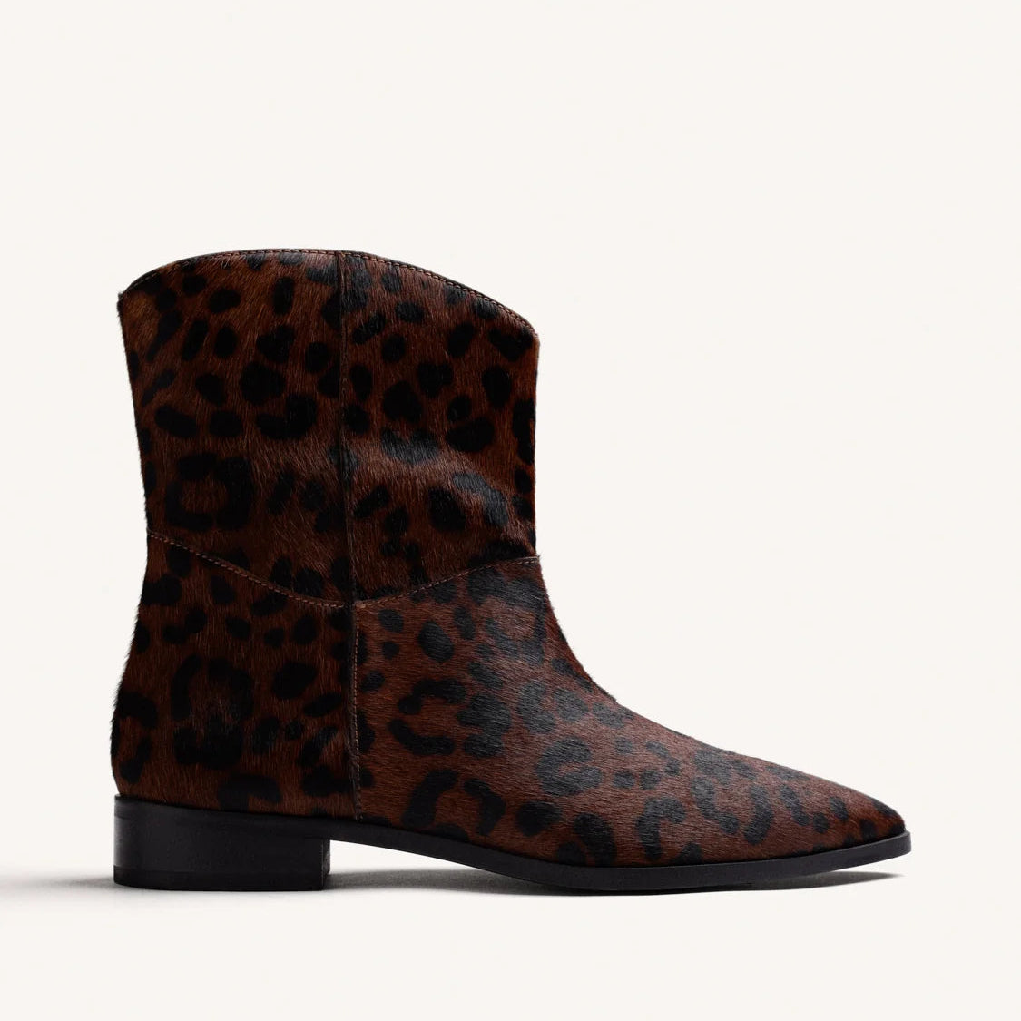 Stivaletto in cavallino animalier