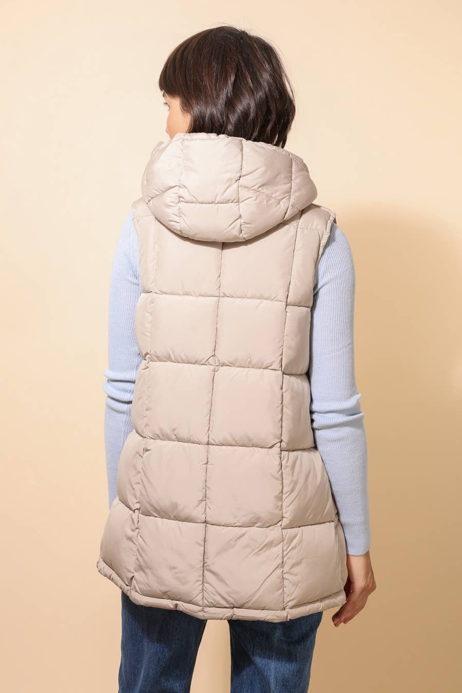 Gilet imbottito lunghezza media