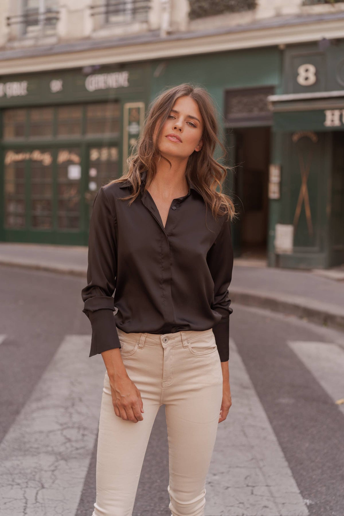 Camicia Léa in raso (S-M-L-XL) FW26 - CK08091