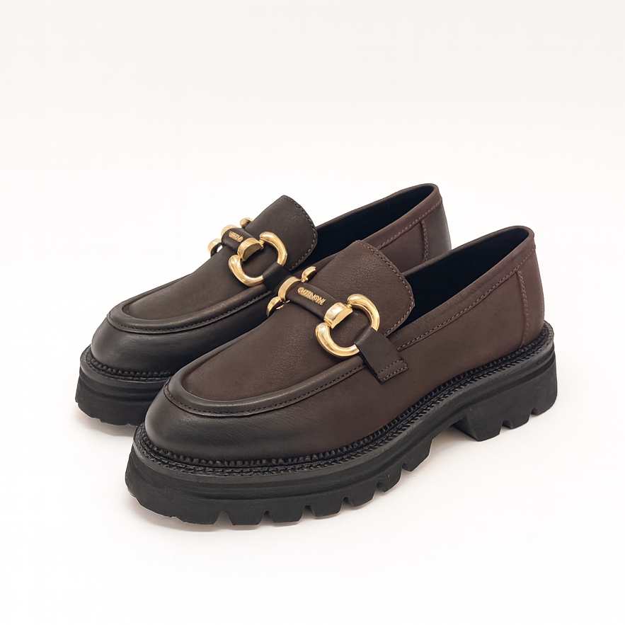 Mocassino con accesorio Gattinoni