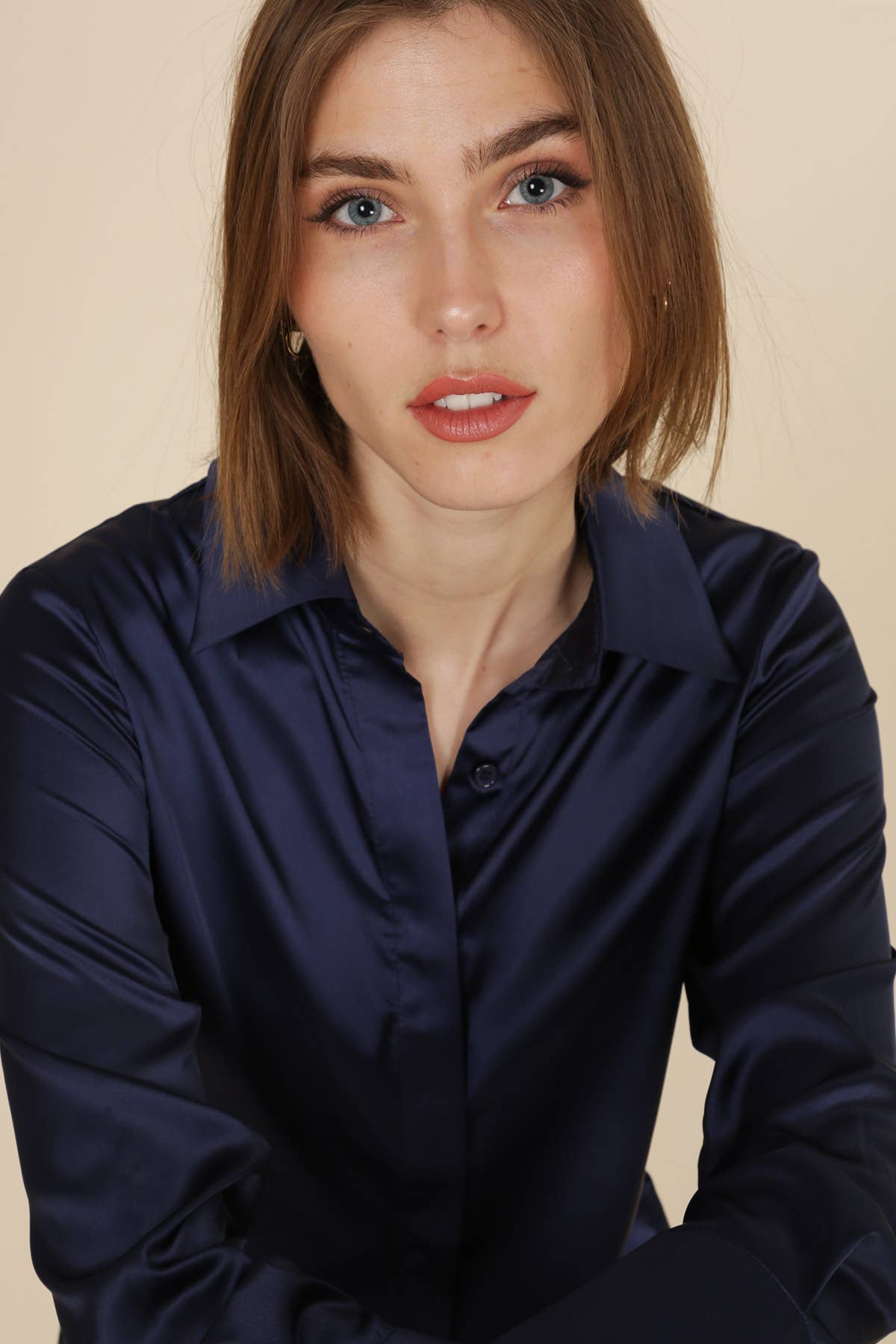Camicia Léa in raso (S-M-L-XL) FW26 - CK08091