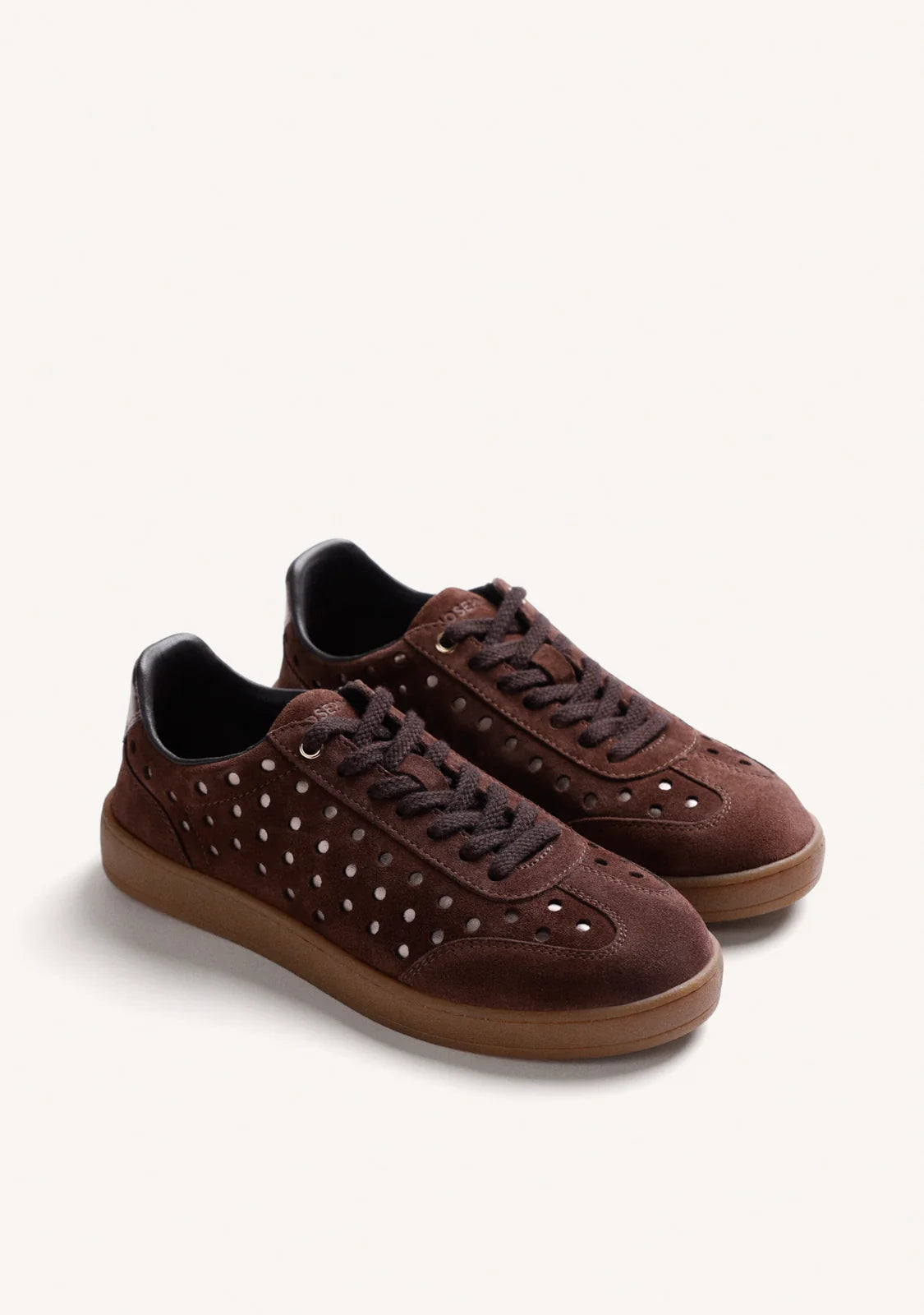 Sneakers in camoscio brown