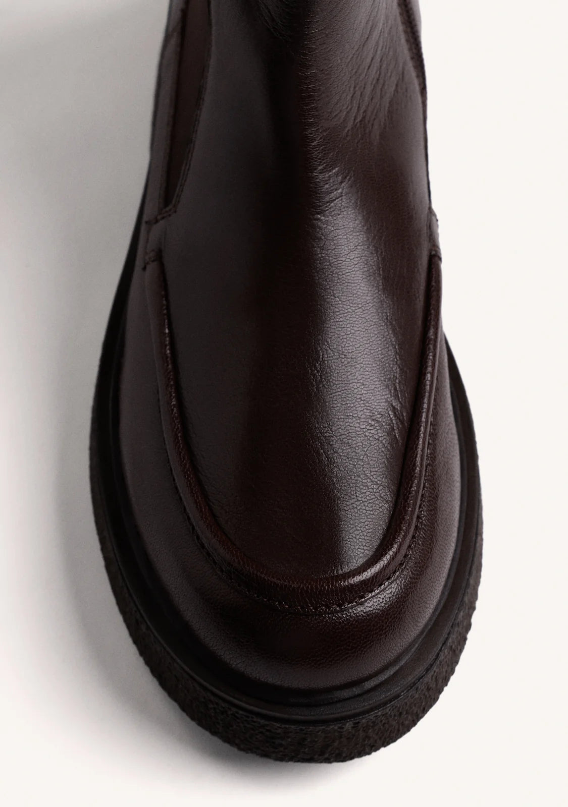 Stivaletti Chelsea in pelle brown