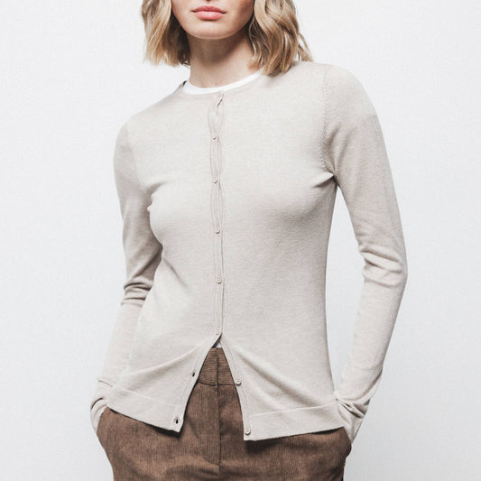 Cardigan in maglia - Ecrù