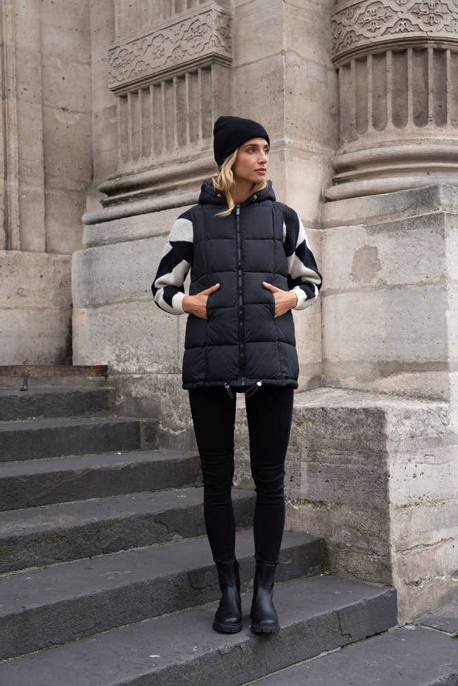Gilet imbottito lunghezza media