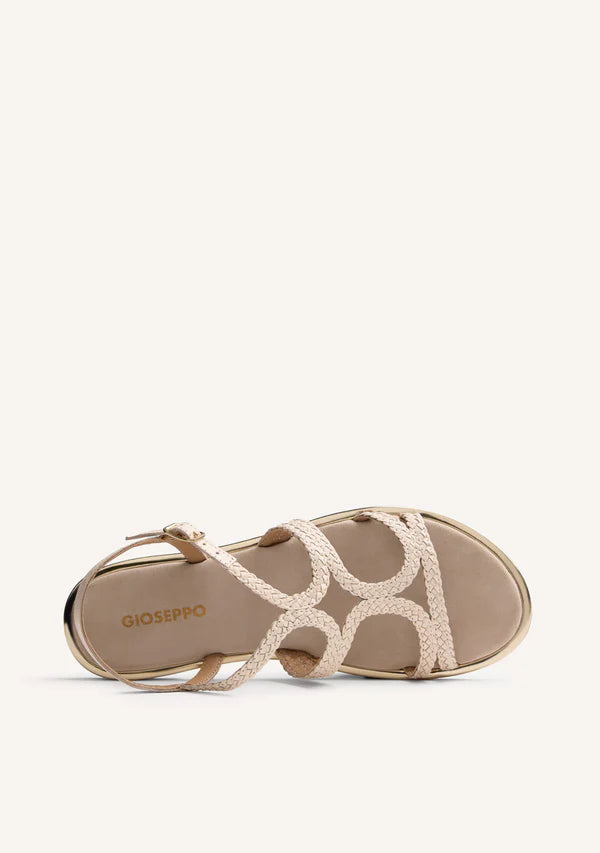 Sandali bassi intrecciati off-white