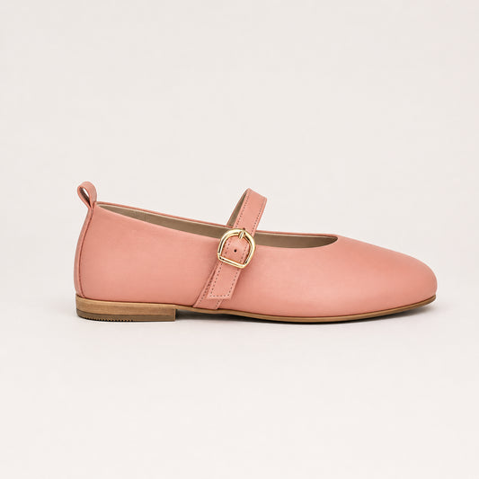 Ballerina in nappa punta quadrata