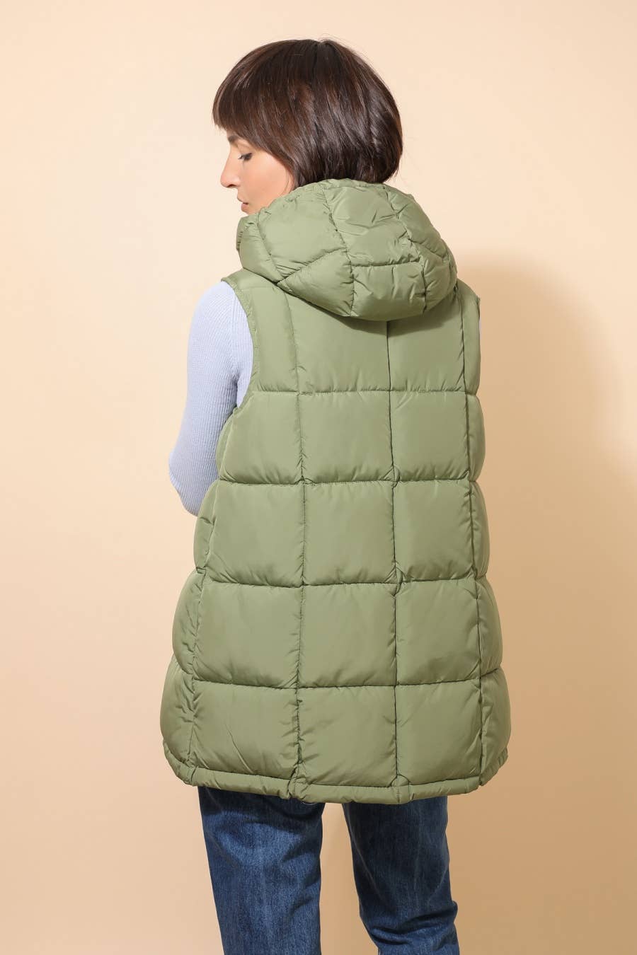 Gilet imbottito lunghezza media