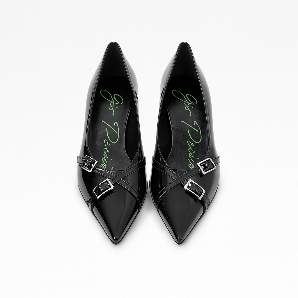 Décolleté Giò Palma in vernice tacco a rocchetto