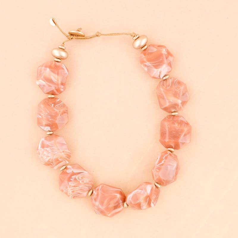 Collana pietre in resina
