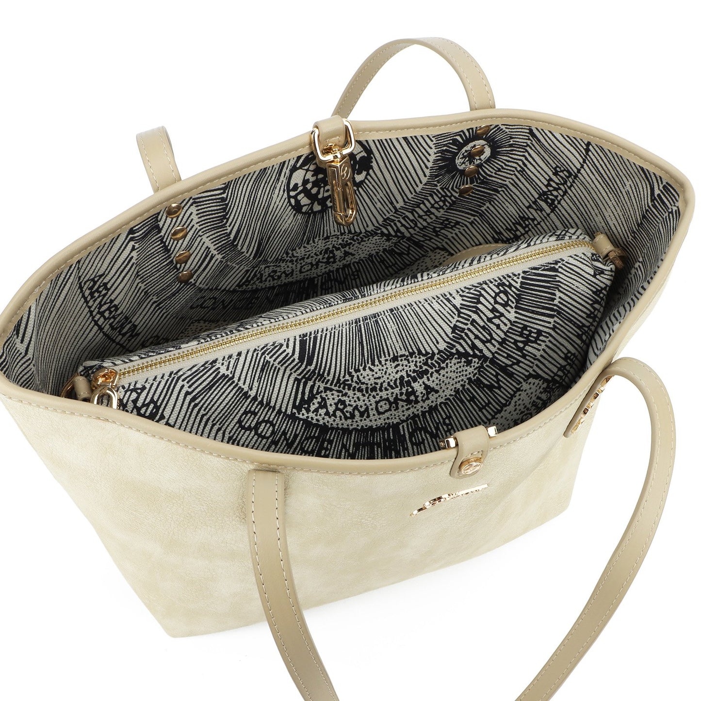 Borsa Colette double hand Gattinoni - Off white