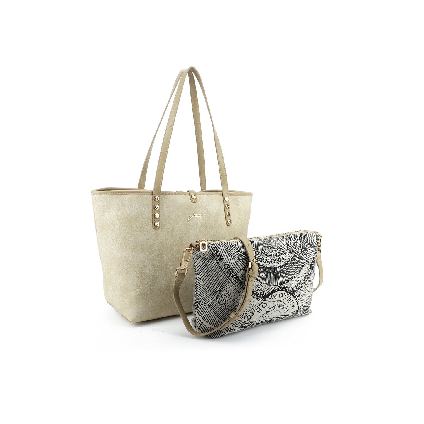 Borsa Colette double hand Gattinoni - Off white