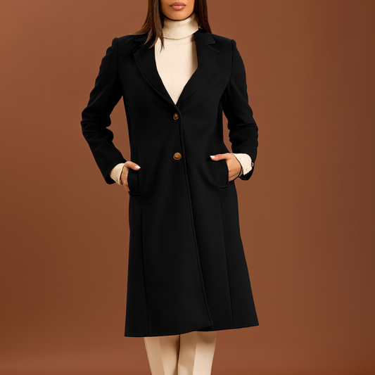 Cappotto doppio bottone - nero
