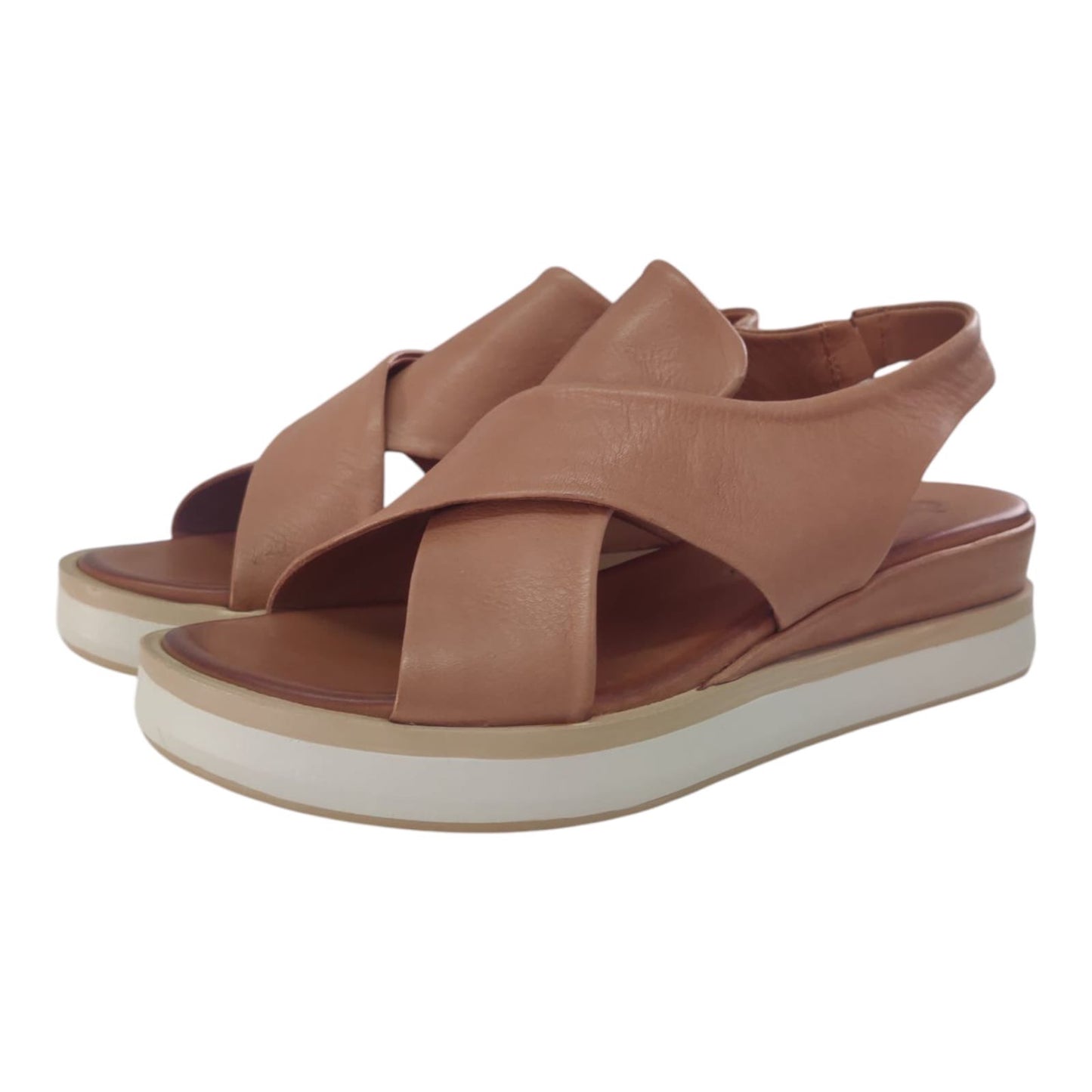 Sandali incrocio con zeppa Dafne