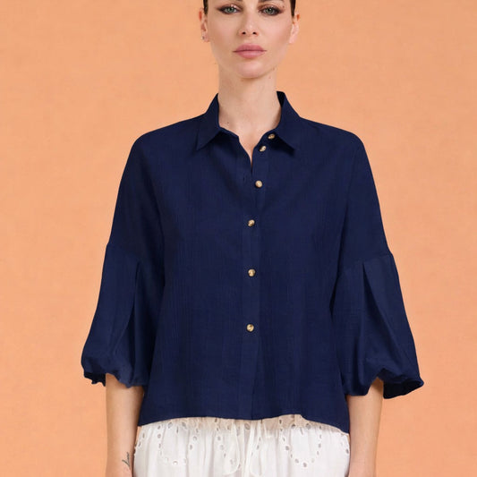 Camicia maniche palloncino