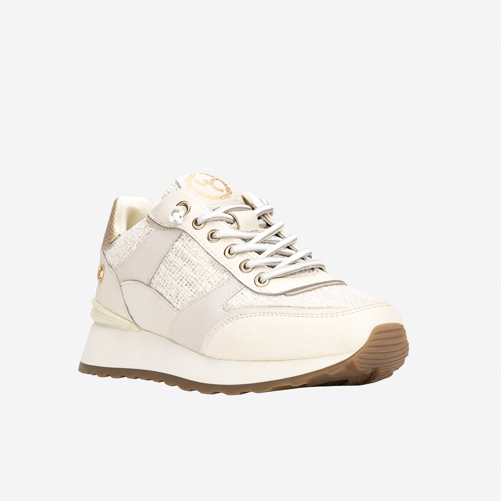 Sneakers textile avorio
