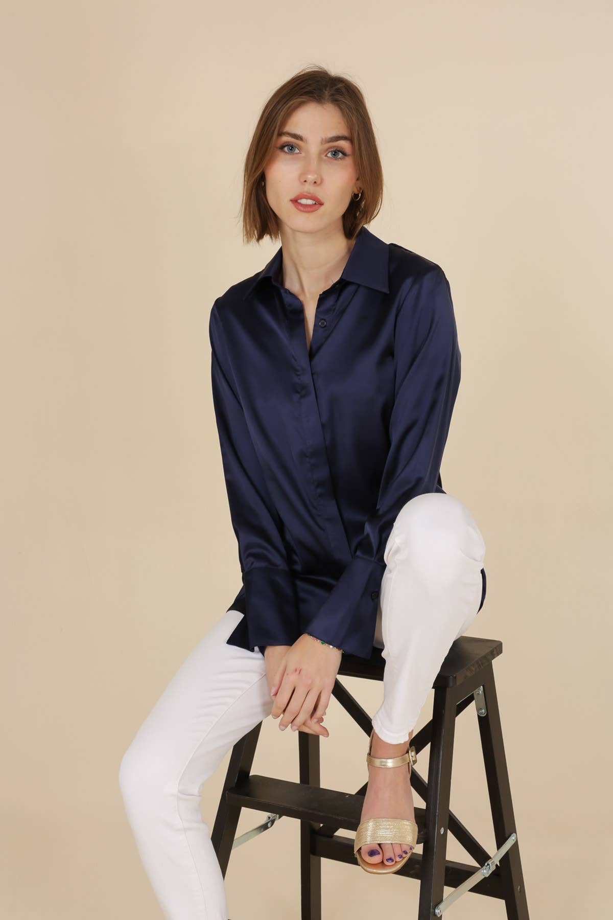 Camicia Léa in raso (S-M-L-XL) FW26 - CK08091